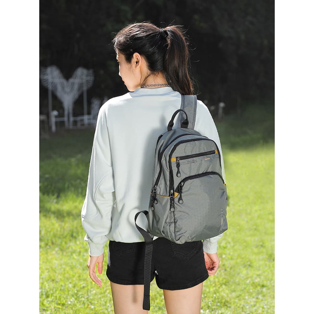 Mochila masculina Oxford pano saco de viagem ao ar livre 47cm bolsa para portátil lona pequena mochila estudante saco es