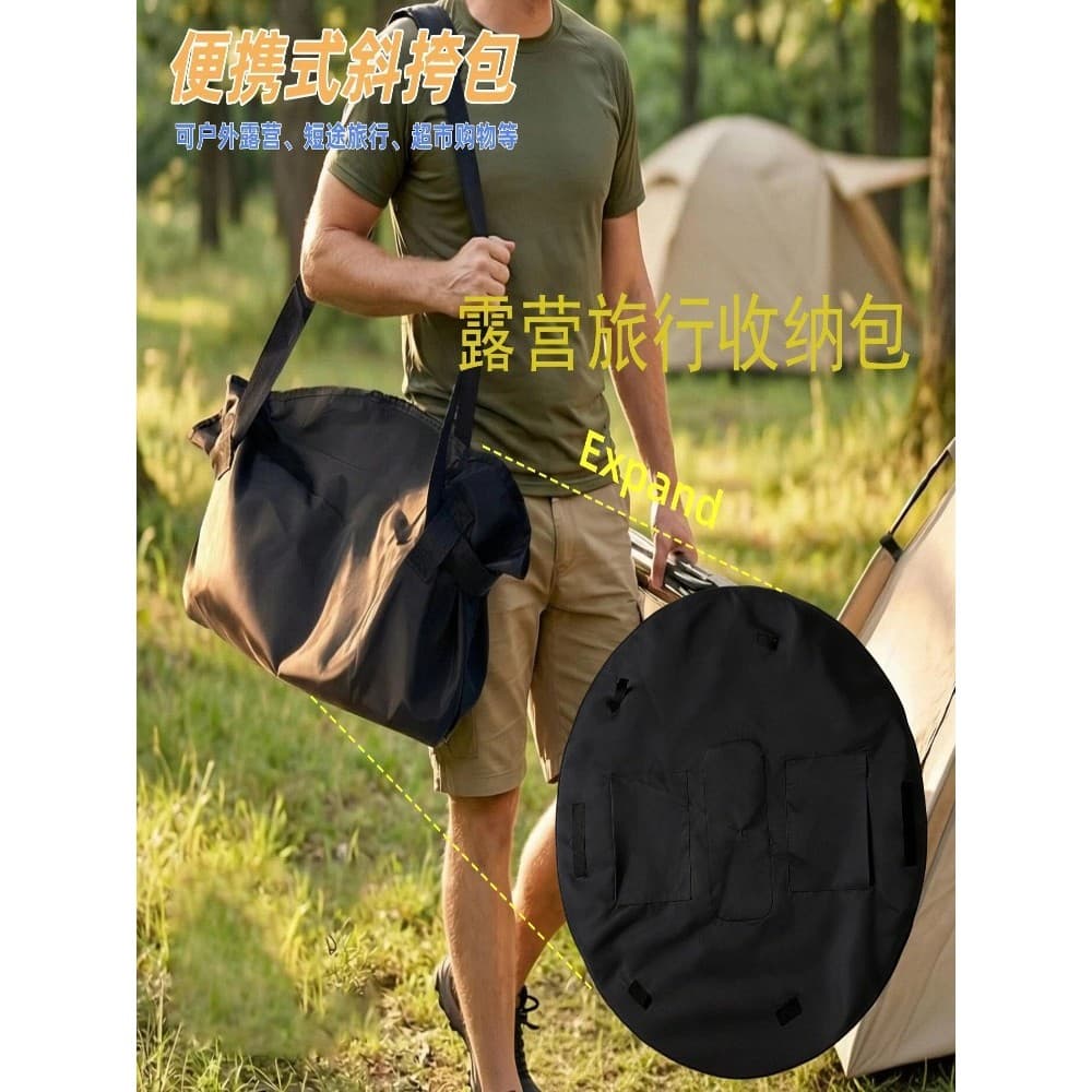 Estilo ao ar livre saco de armazenamento de viagem grande capacidade cross-body saco masculino feminino acampamento arma