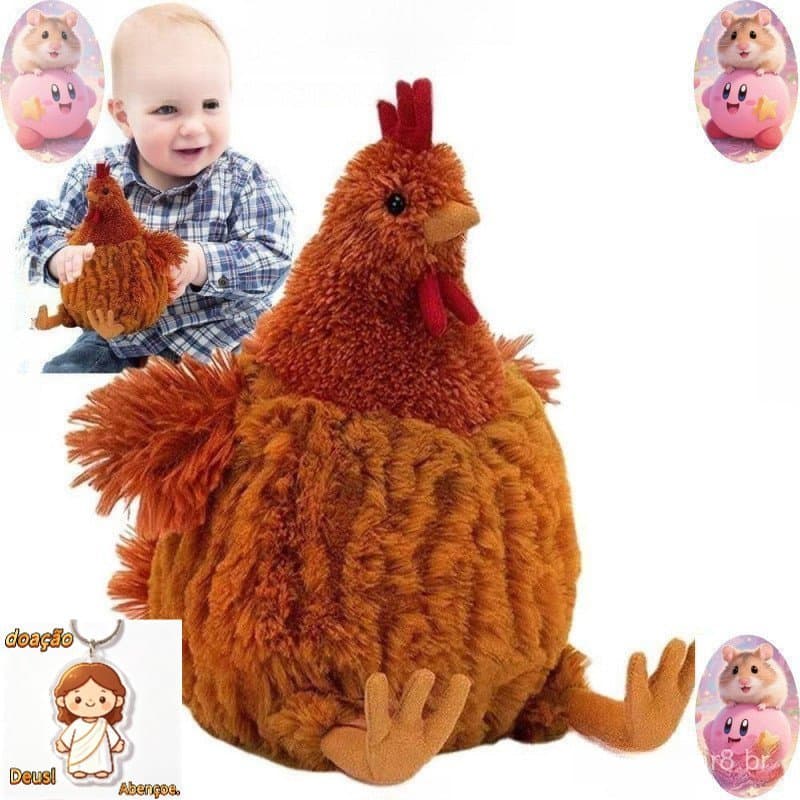Jellycats Bonecos De Pelúcia De Frango , Cecil Chick Clooney Galo Simulação Boneca Bonito Bessie Animação Aniver