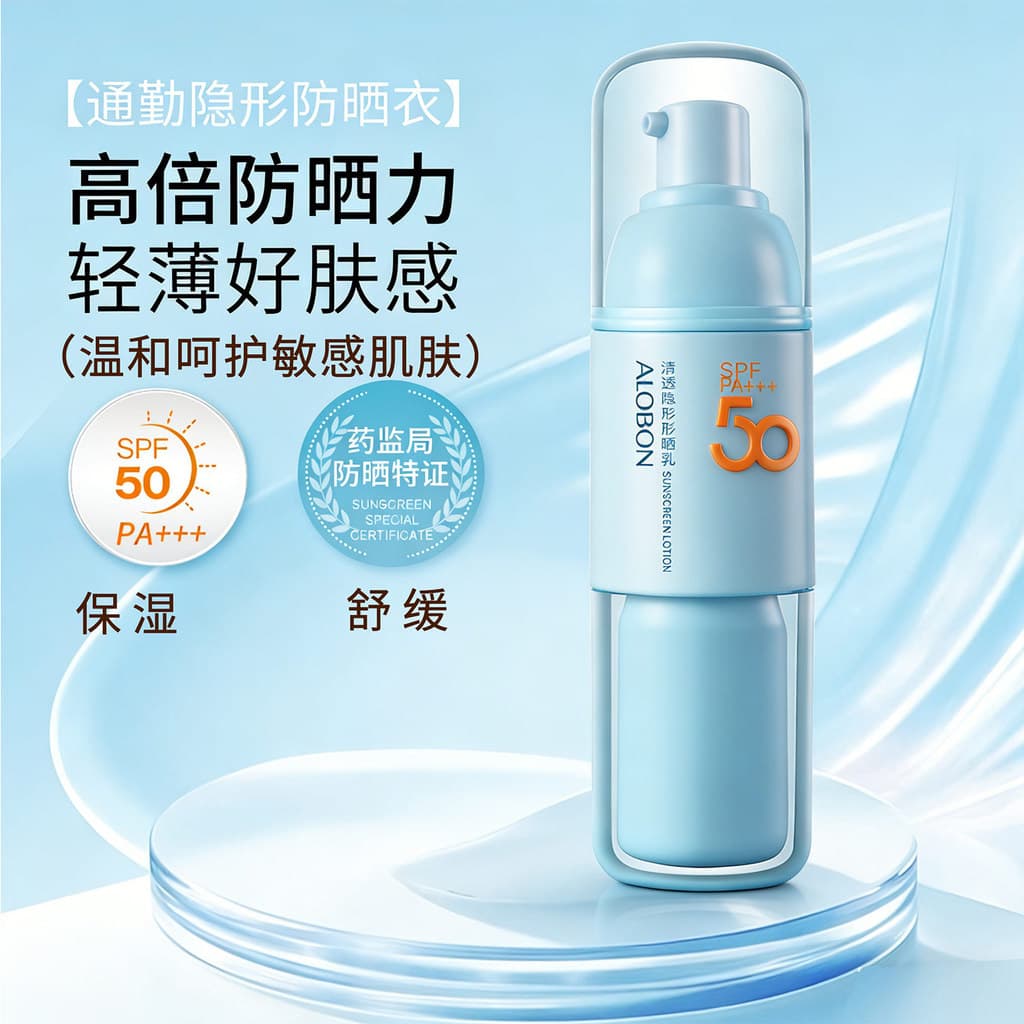 Yabang Clear Invisible Protetor Solar Loção FPS50 Protetor Solar de Alta Potência Leve Fino Boa Pele Commuter Diariament