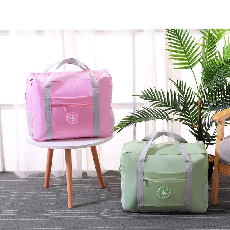 Bolsa de viagem de grande capacidade, masculina, feminina, dobrável, bagagem, espera, bolsa de armazenamento, portátil,