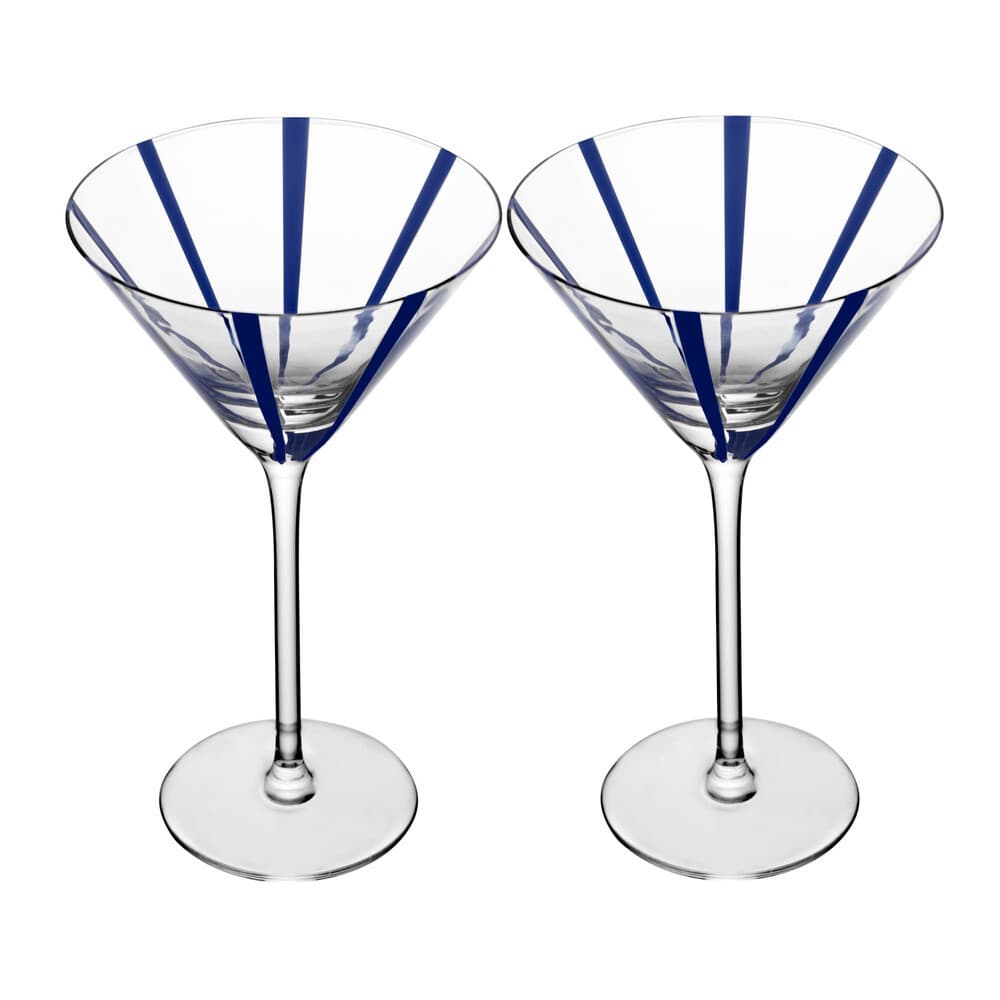 Cj 2 Taças de Vidro para Coquetel/Martini Azura 220ml Wolff