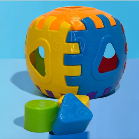 Cubo Didático 3 Peças Encaixe Monta Desmonta Educativo Atividades Bebê Criança Brinquedo Presente