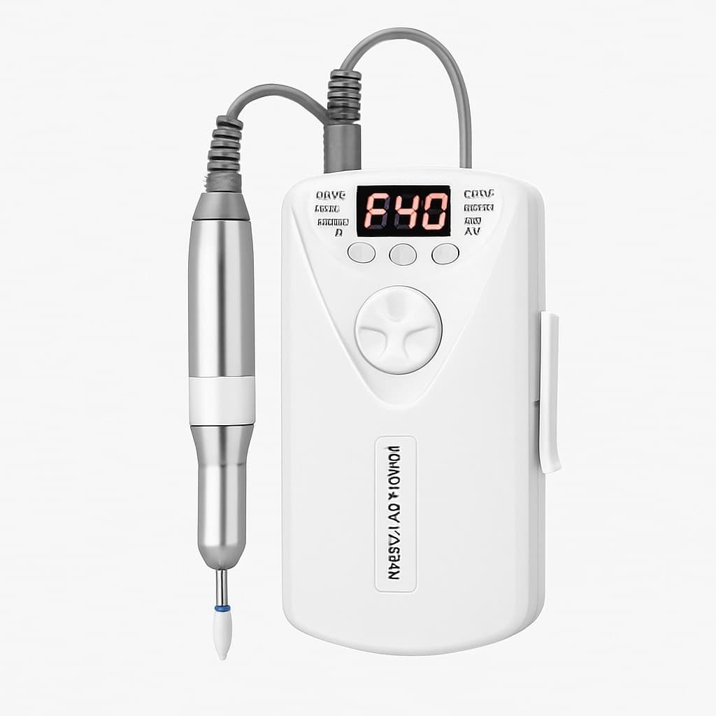 Qiu - Lixadeira Elétrica De Unha Velocidade F40 Shop Gel Portátil Profissional Bivolt 9w 110V/220V.