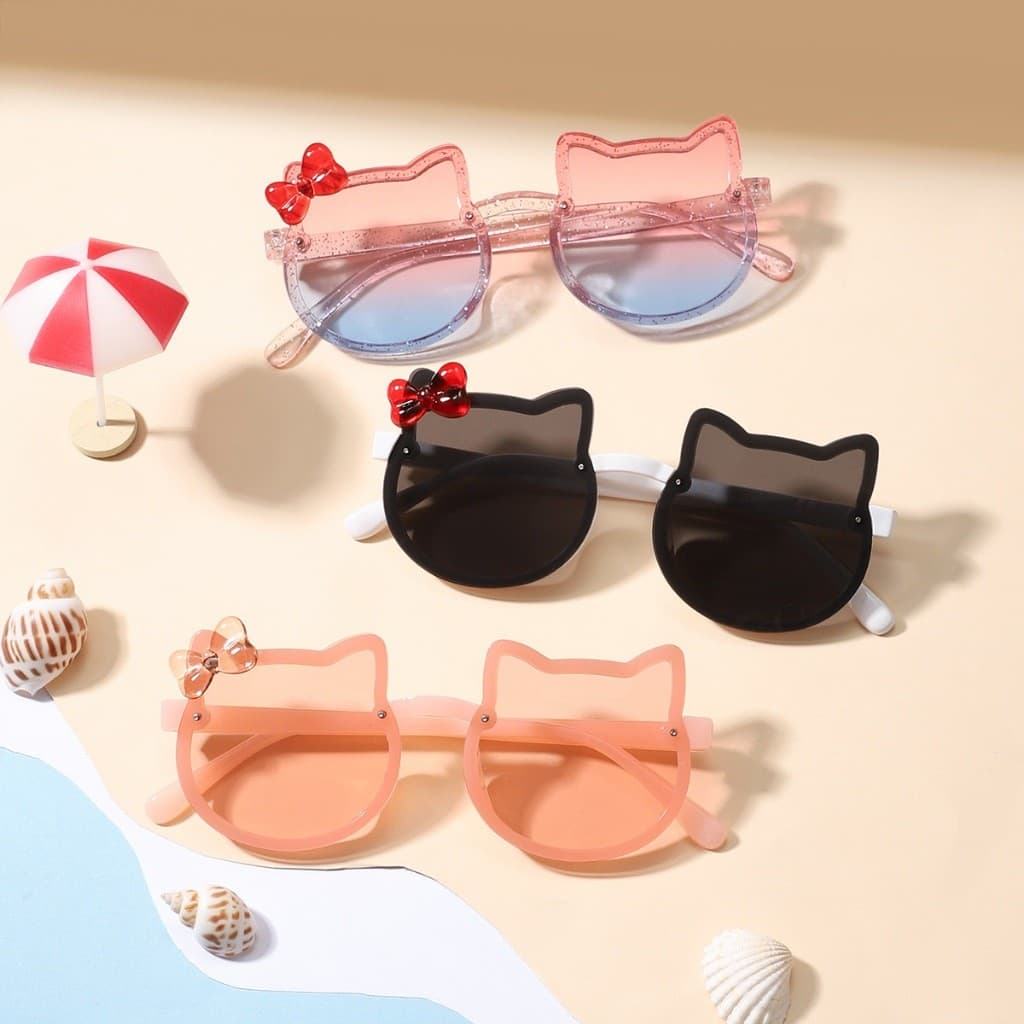 Óculos de sol da moda kitty para crianças  meninas  óculos infantis com proteção uv400