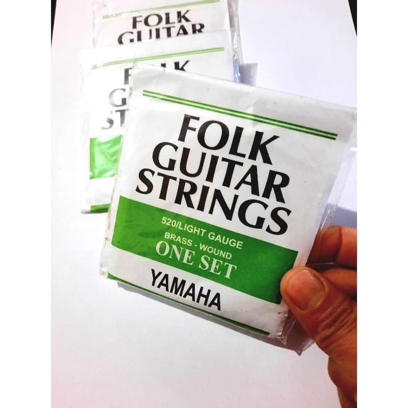 Encordoamento Yamaha folk Guitar Strings 520/light gauge Brass-wound One set