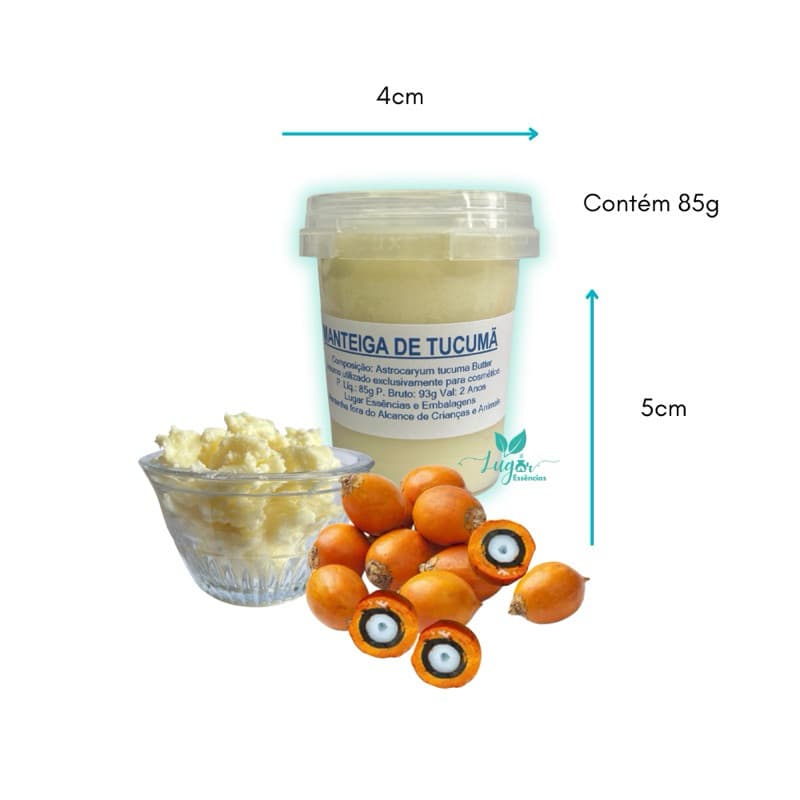 Manteiga de Tucumã 85g - Uso Cosmético