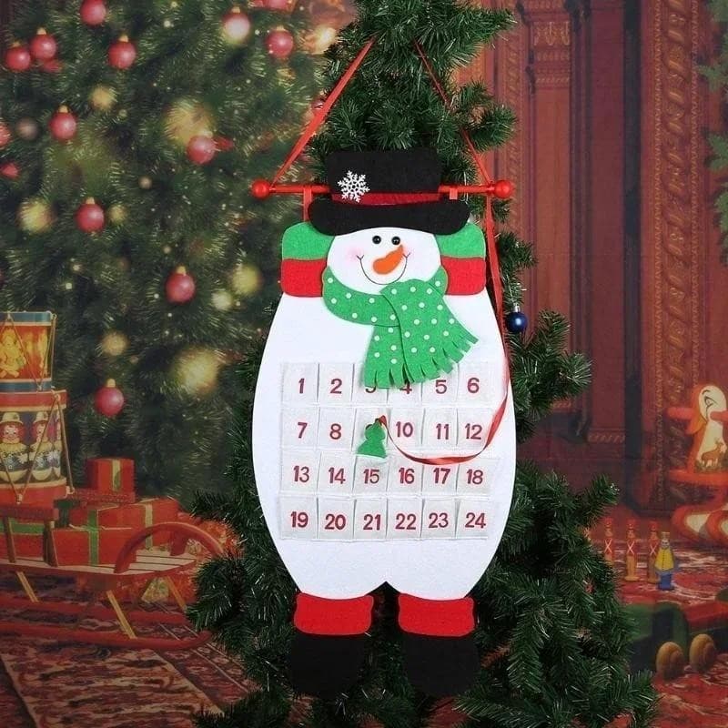 Festa De Natal Casa Jardim Decoração Suprimentos Calendário Advento Papai Noel Boneco De Neve Elk Ano Novo Fontes De Pre