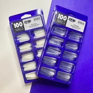 Adesivos de unhas naturais, plástico ABS, 100 cores naturais transparentes