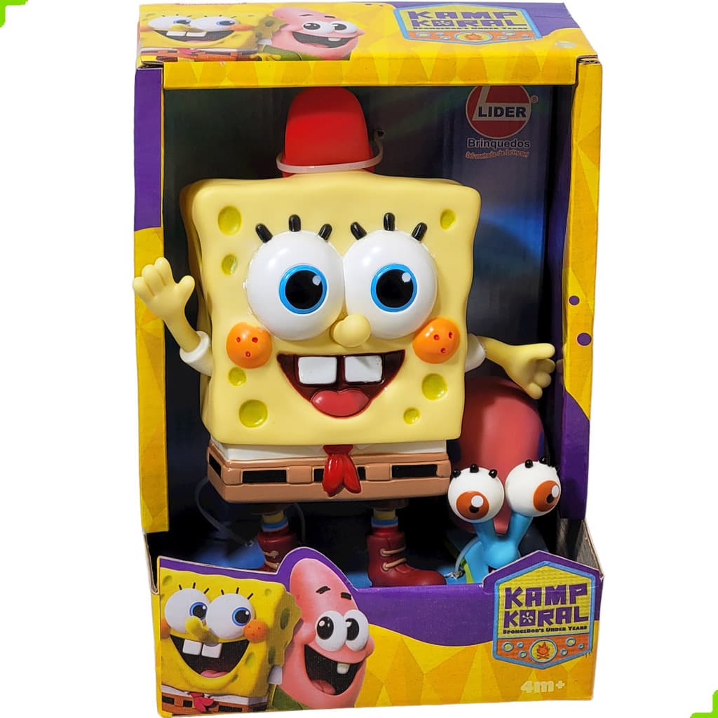 Boneco Bob Esponja Patrick Estrela Vinil Atoxico Infantil Lider Brinquedos