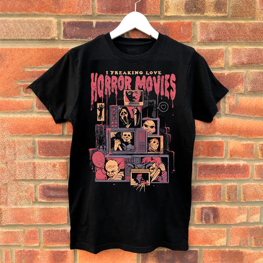 Camiseta T-shirt Unissex Horror Movies Terror Streetwear 90%algodão