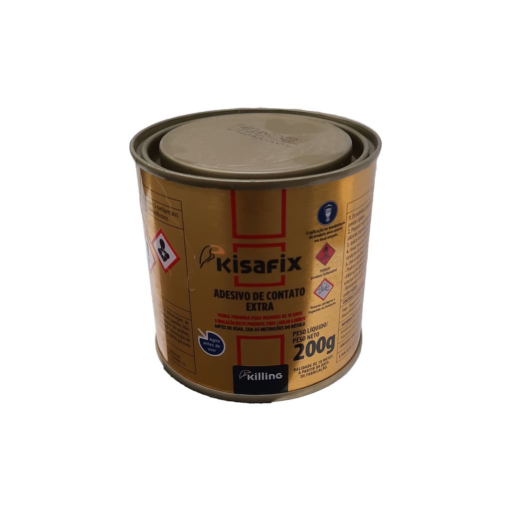 Adesivo Contato Extra Kisafix 200g Cola Alta Performance