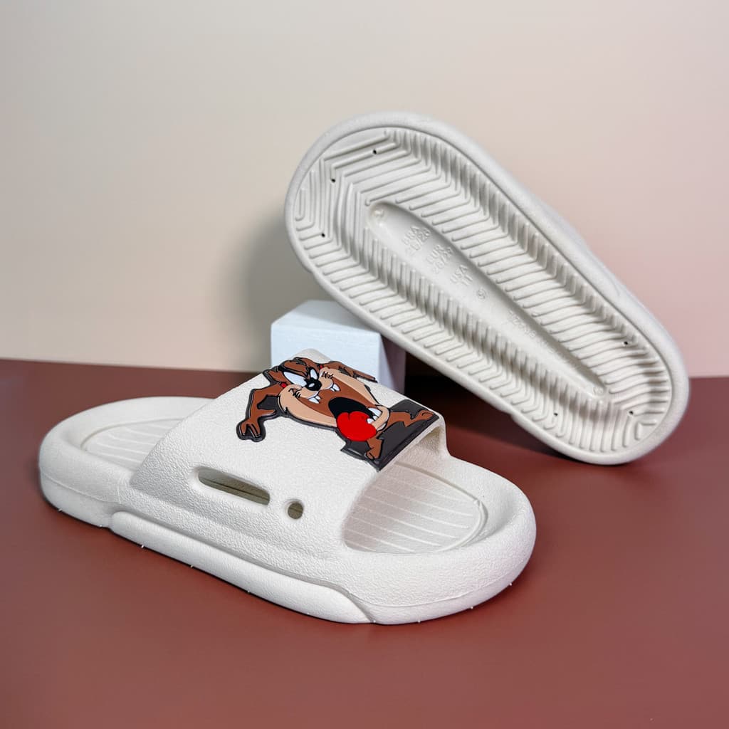 Chinelo Infantil Slide Nuvem Tazz Leve Macio Nude