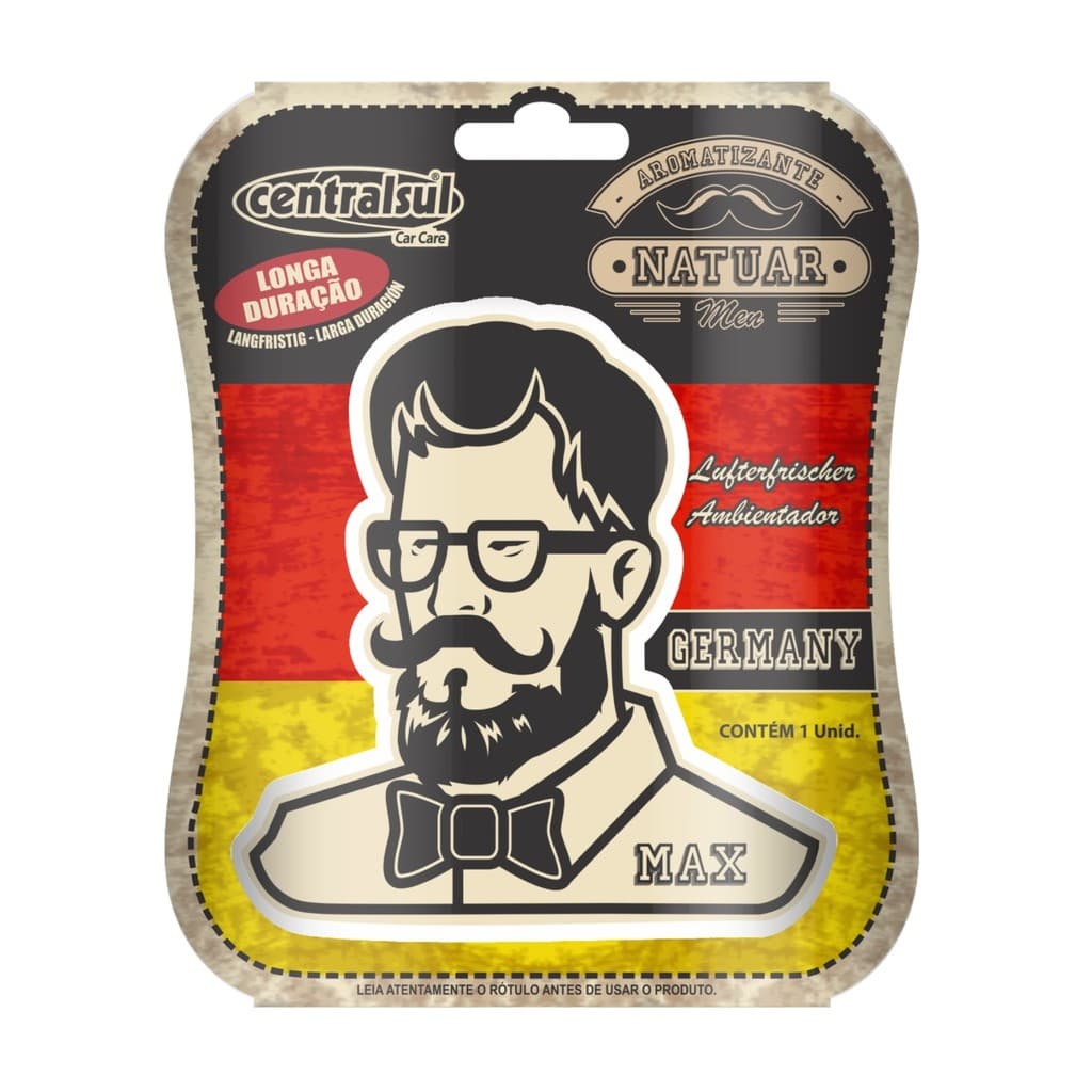 Aromatizante Mini Men Germany Centralsul Cheirinho Automotivo 1 Unidade