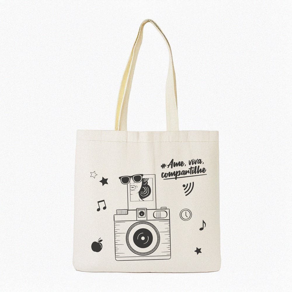 Ecobag Bolsa Ecologica Câmera instax mini 11 e 12 Fujifilm