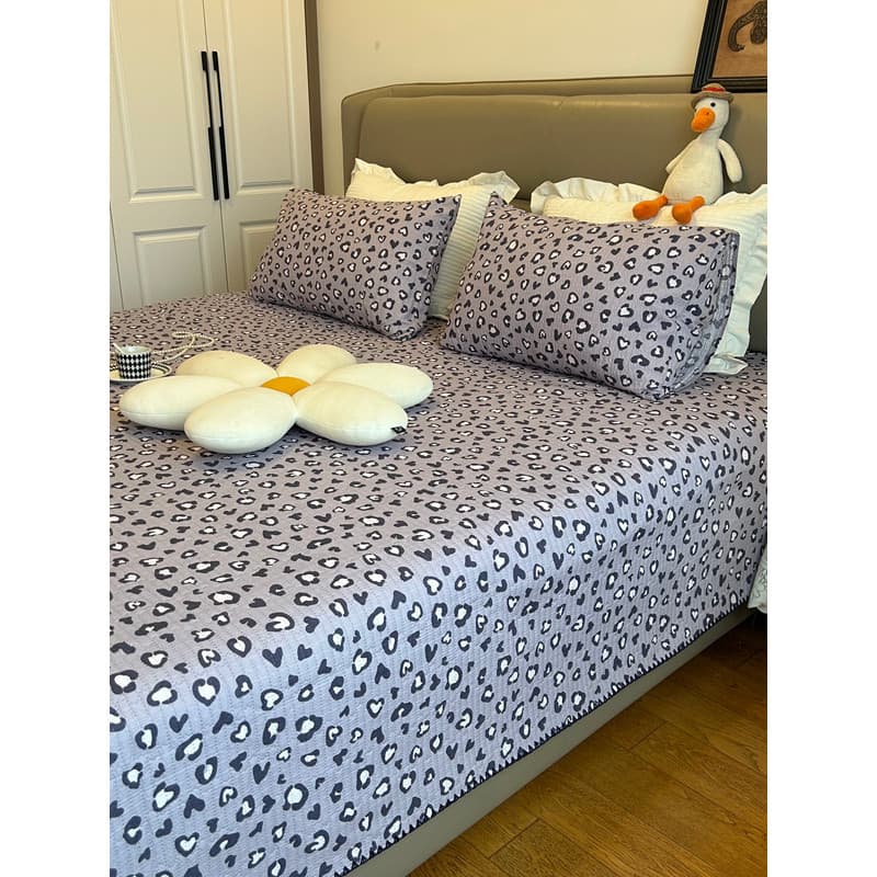 2026 novo estilo acolchoado capa de cama de peça única lençol Tatami colchão antiderrapante Kang capa conjunto de três p