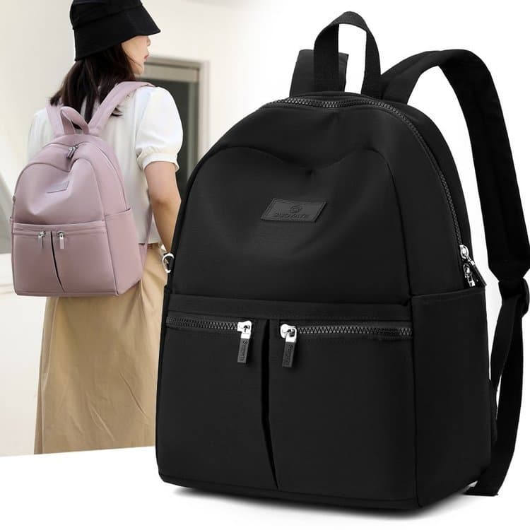 Mochila feminina de grande capacidade simples estilo Mori mochila ins versão coreana All-Match moda na moda mochila náil