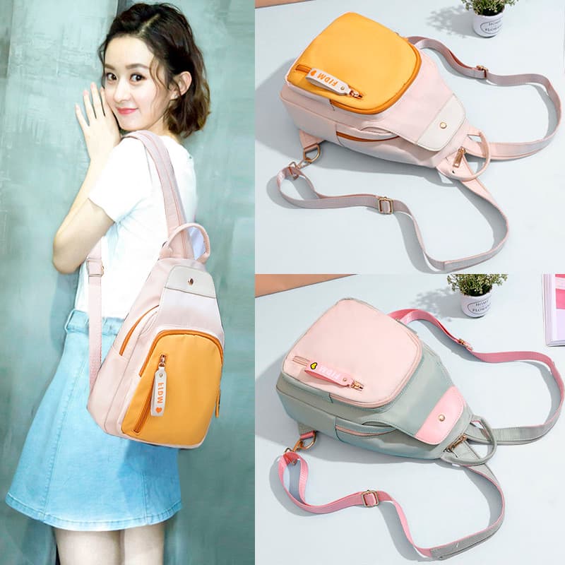 Mochila feminina 2025 novo estilo elegante All-Match na moda pequena mochila de grande capacidade meninas pequeno fresco