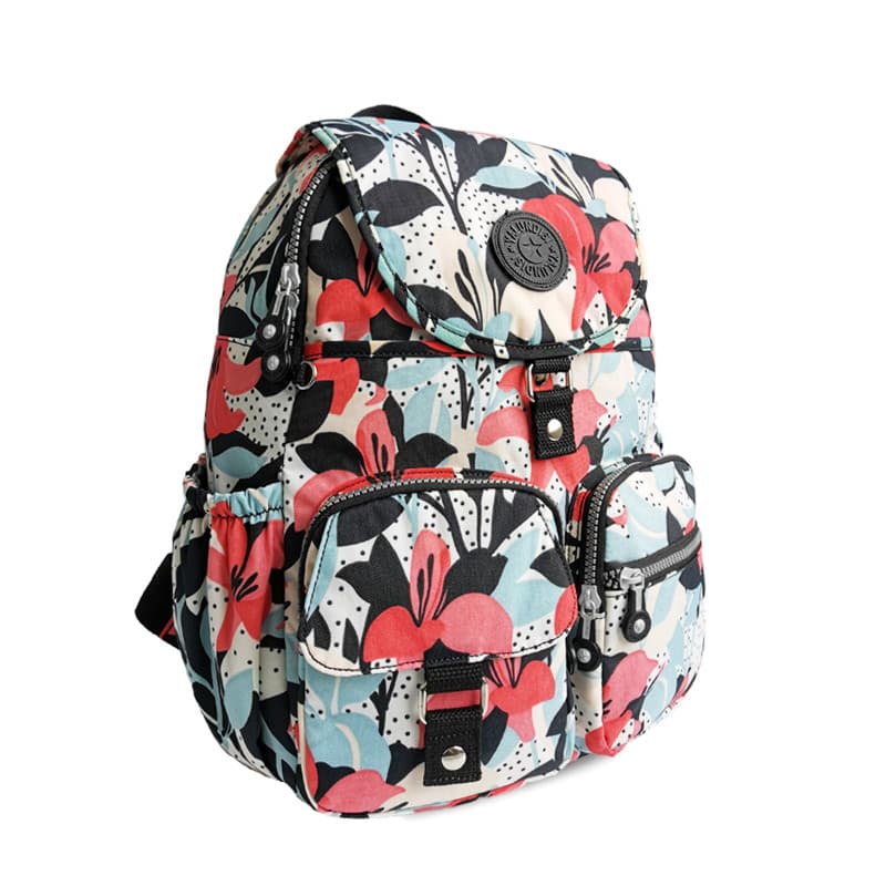 Mochila feminina moda Casual grande capacidade de viagem leve repelente de água náilon mochila computador saco Multi-sac
