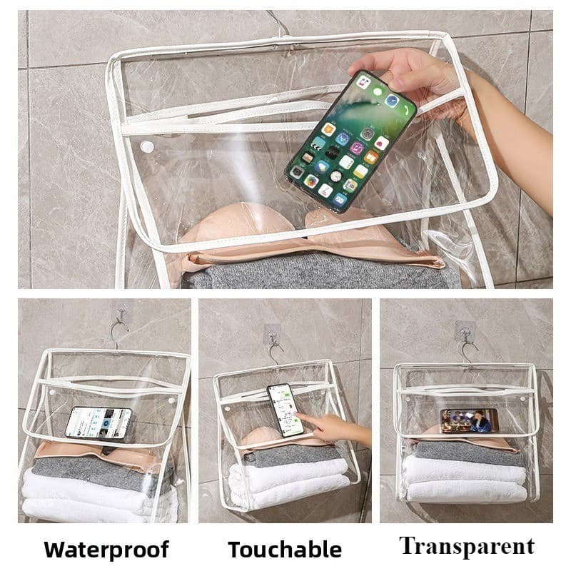 Banheiro À Prova Dwaterproof Água Fixado Na Parede Pendurado Saco Dormitório Sala Molhada Multi-Funcional Material PVC B