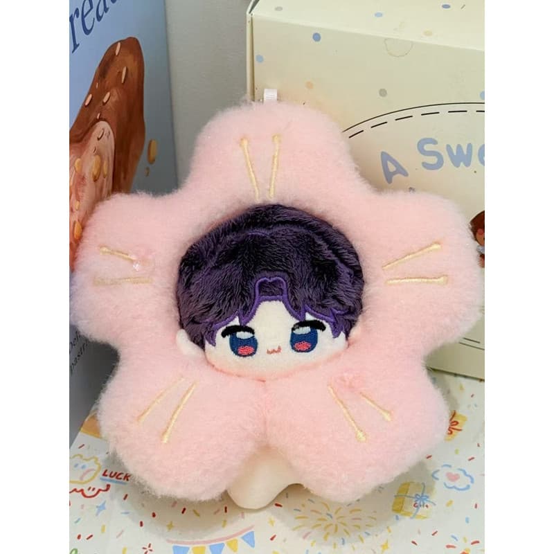 Trevo de quatro folhas flor de cerejeira chapelaria criativo bonito flor brinquedo de pelúcia boneca Ragdoll crianças pr