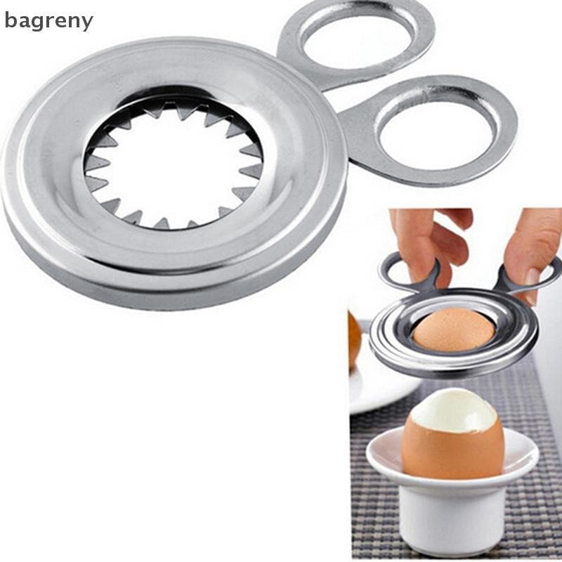 [bagreny] Cortador De Ovos De Aço Inoxidável , Casca De Ovo Cozido , Abridor , Aparelho De Cozinha , Ferramenta BR