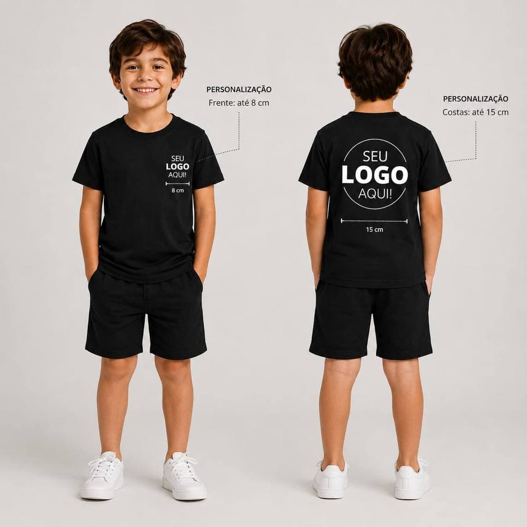 Camiseta Infantil Personalizada Super Herois Foto Logo ou Arte Algodão 100% 2 ao 14
