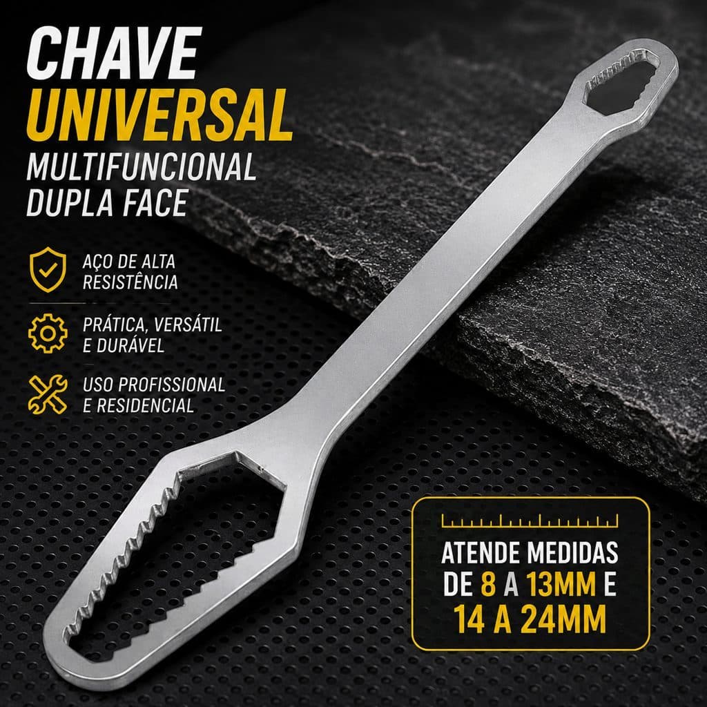 Chave Boca Fixa Aço Universal 8-13mm 14-24 Cabeça Dupla Torx Ferramenta Resistente Multifuncional