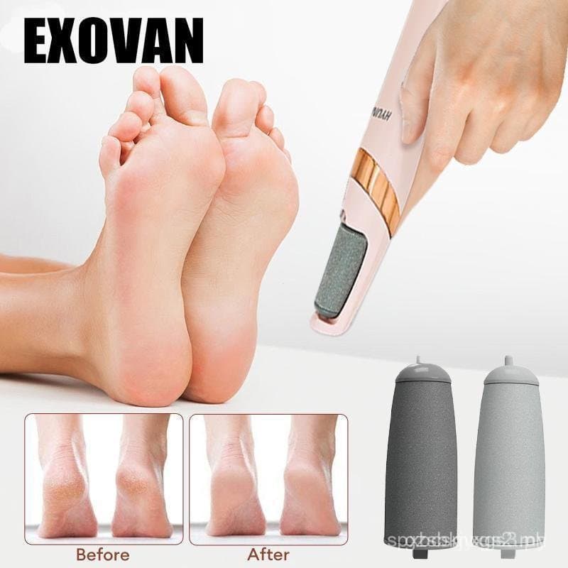 Removedor de Calos Elétrico para Pés EXOVAN, Lixa Eletrônica Portátil para Pedicure, Lixa à Prova d'Água para Pés, Cuida