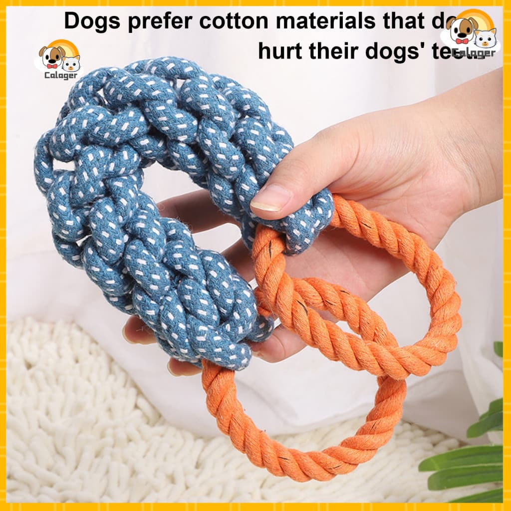 High Elasticity Dog Toy Durable Double-ring Rope – Tug of War Bite-resistant Chew for Medium to Dogs Perfect for Activ