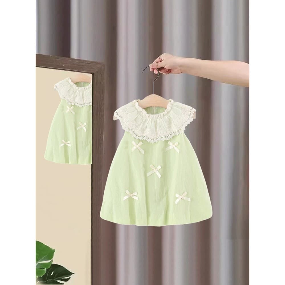 Meninas vestido de verão crianças colete bebê menina saia 2026 novo estilo vestido de verão crianças verão vestido de pr