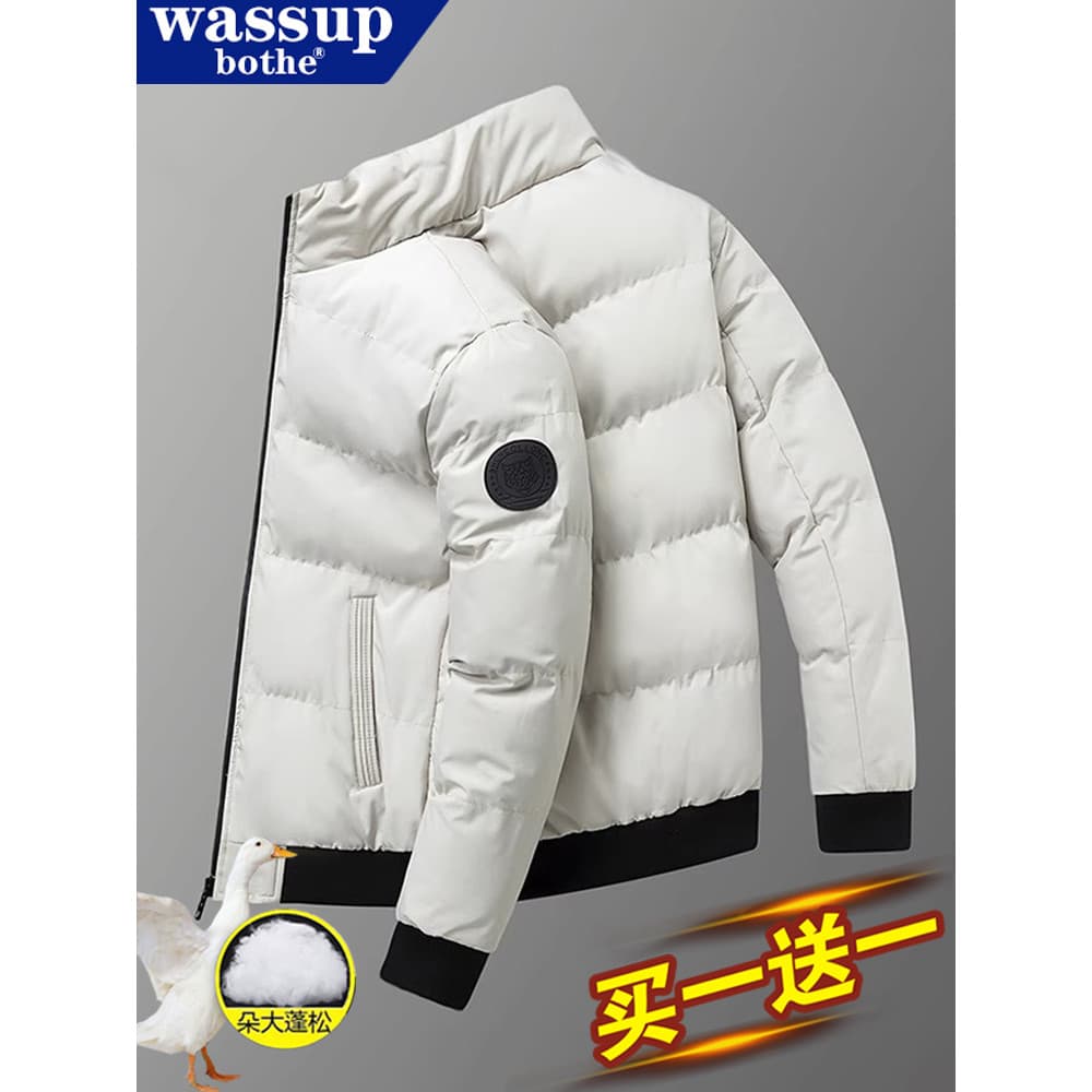 WASSUP Jaqueta acolchoada de algodão masculina inverno Casual jaqueta acolchoada de algodão jaqueta esportiva acolchoada