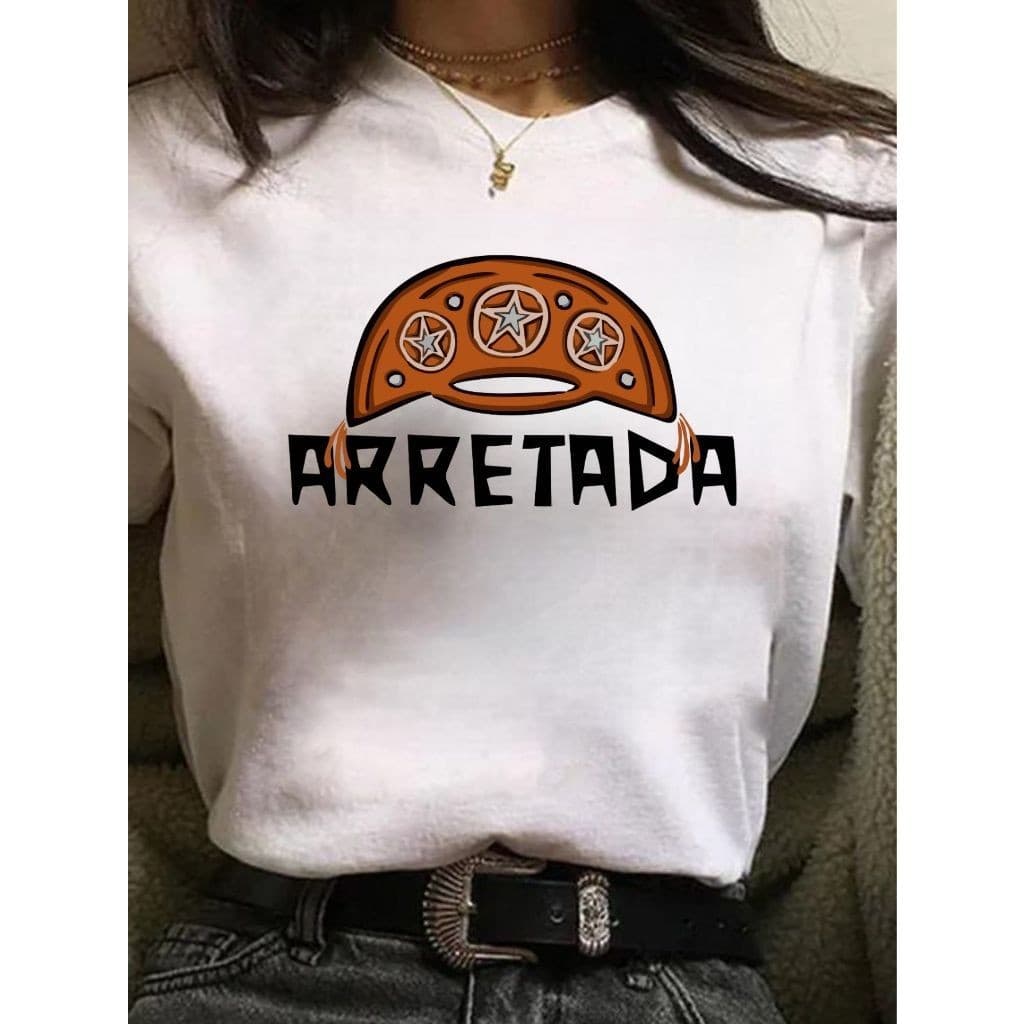unissex Camiseta Estampa Arretada Masculino Feminina T Shirt Algodao Confort Casual
