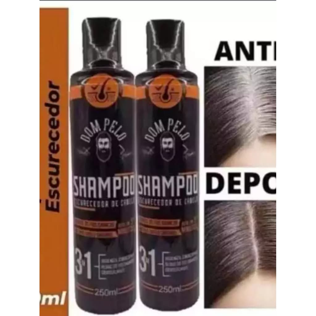 Shampo Escurecedor de Cabelos 250ml - DOM PELO