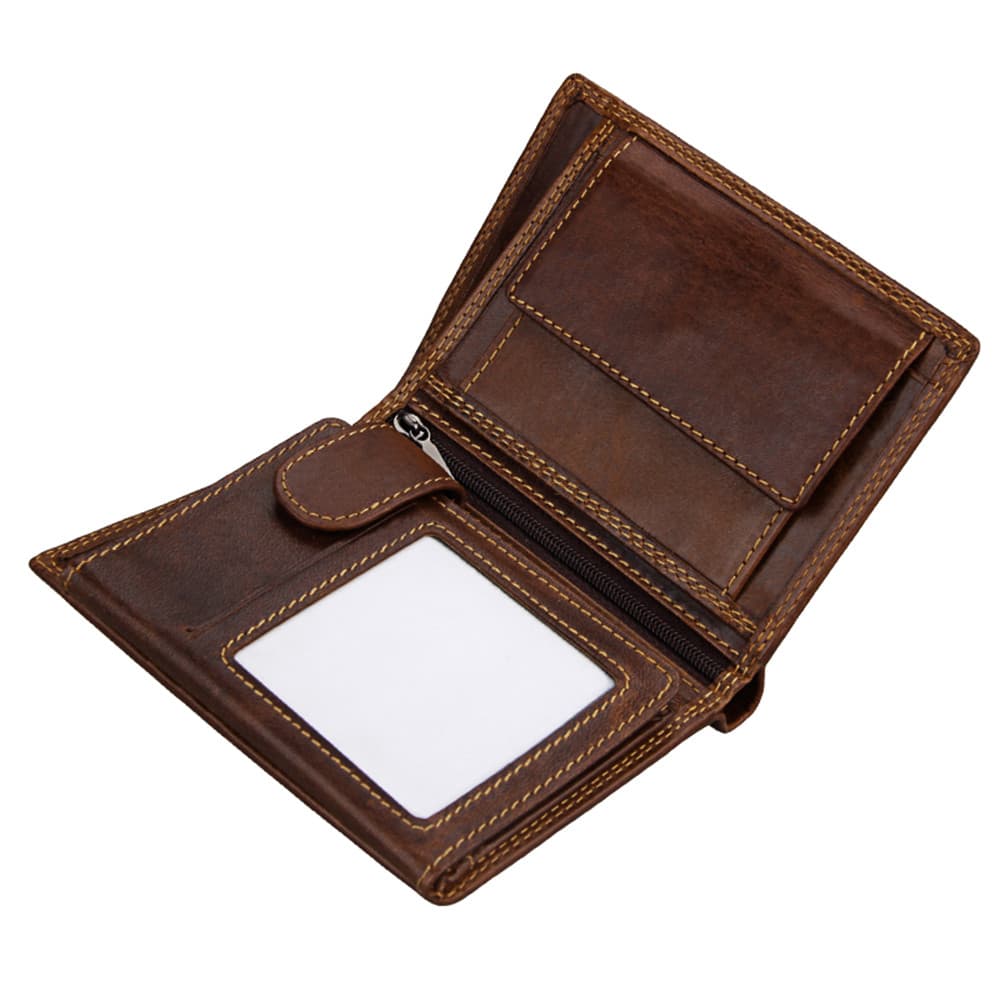 R RFID Carteira Masculina Blindada Multifuncional Carteira Masculina Retro Porta Cartão Carteira Vertical Amazon