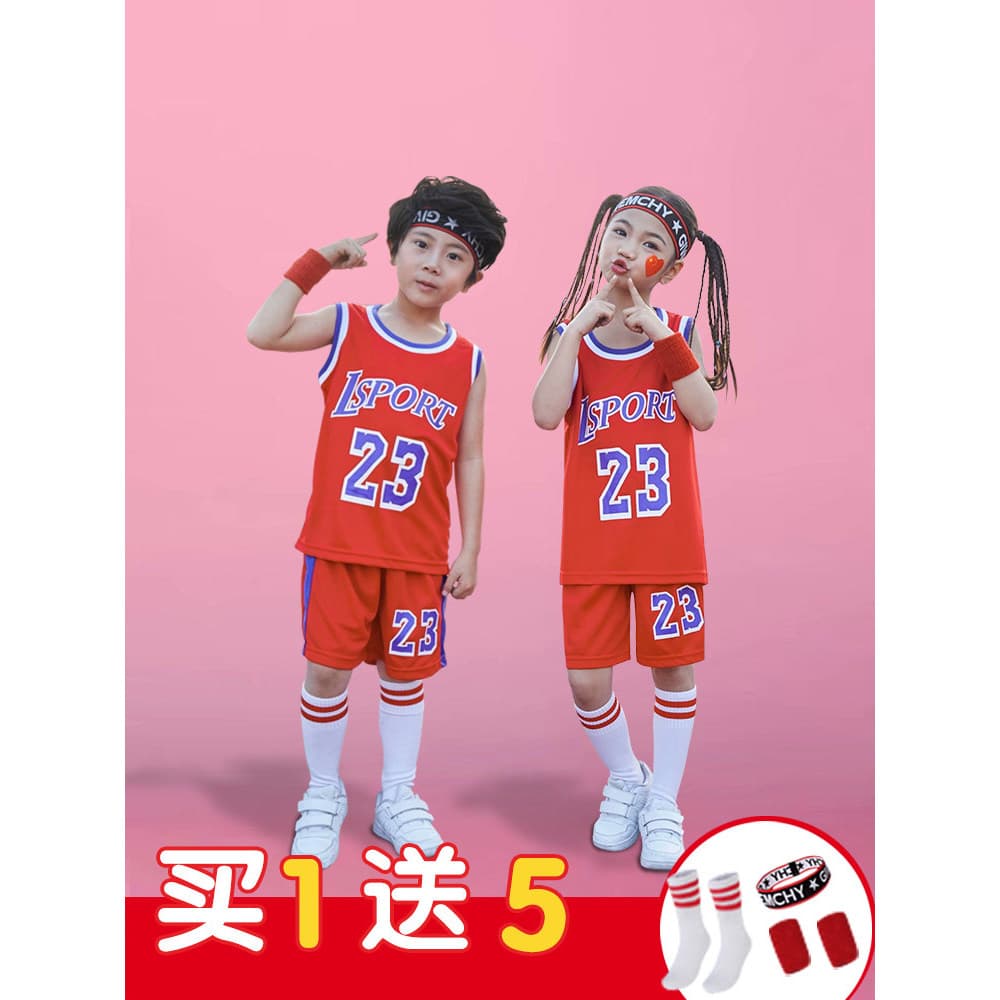 Crianças uniforme de basquete terno meninos médio pequeno crianças meninas estudantes da escola primária camisa jardim d