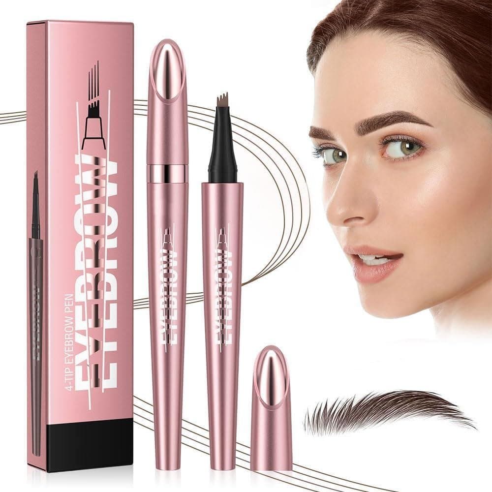Lápis de Sobrancelha para Microblading, Novo Lápis Mágico 3D à Prova d'Água 2024, Lápis de Sobrancelha Preciso com 4 Pon