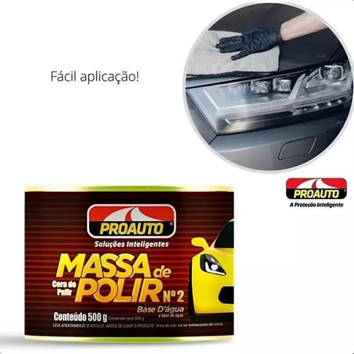 Massa De Polir Pintura Tira Riscos Automotiva N2 Base D'água Branco
