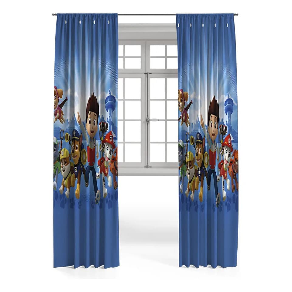 Cortina Patrulha Canina Infantil 2,80 X 1,20 Vários Temas