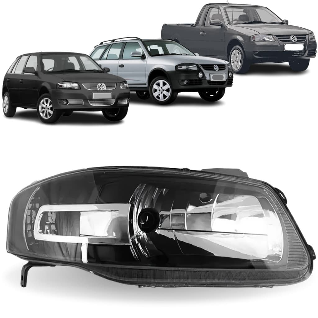 FAROL DIREITO GOL PARATI SAVEIRO G4 POWER 2006-2012 NEGRA