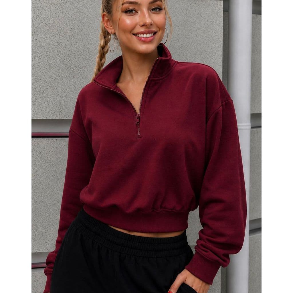 Moletom Feminino Oversized Gola Alta Premium Casual Chic Confortável Manga Longa Moda Inverno