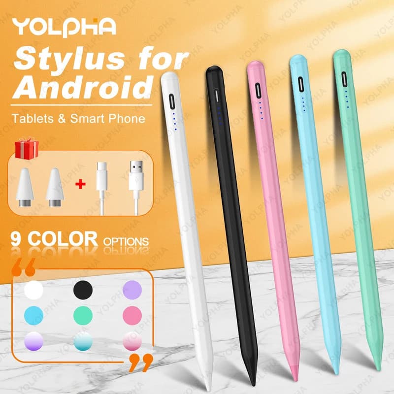 Caneta Stylus Universal para Tablets, Caneta Touch para Celulares, Caneta Capacitiva para Tablets,