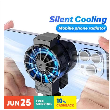 X16 Portátil Mini Universal Telefone Celular Turbo Furacão Ventilador De Refrigeração Radiador Para PUBG Jogo Android Co