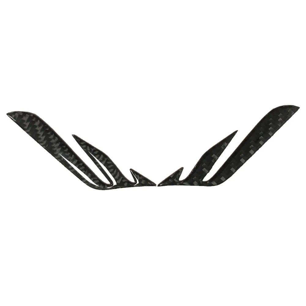 Capa Decorativa Com Logotipo Frontal Externo De Fibra De Carbono Real Para Genesis GV70 2022 Peças Automotivas Decoração