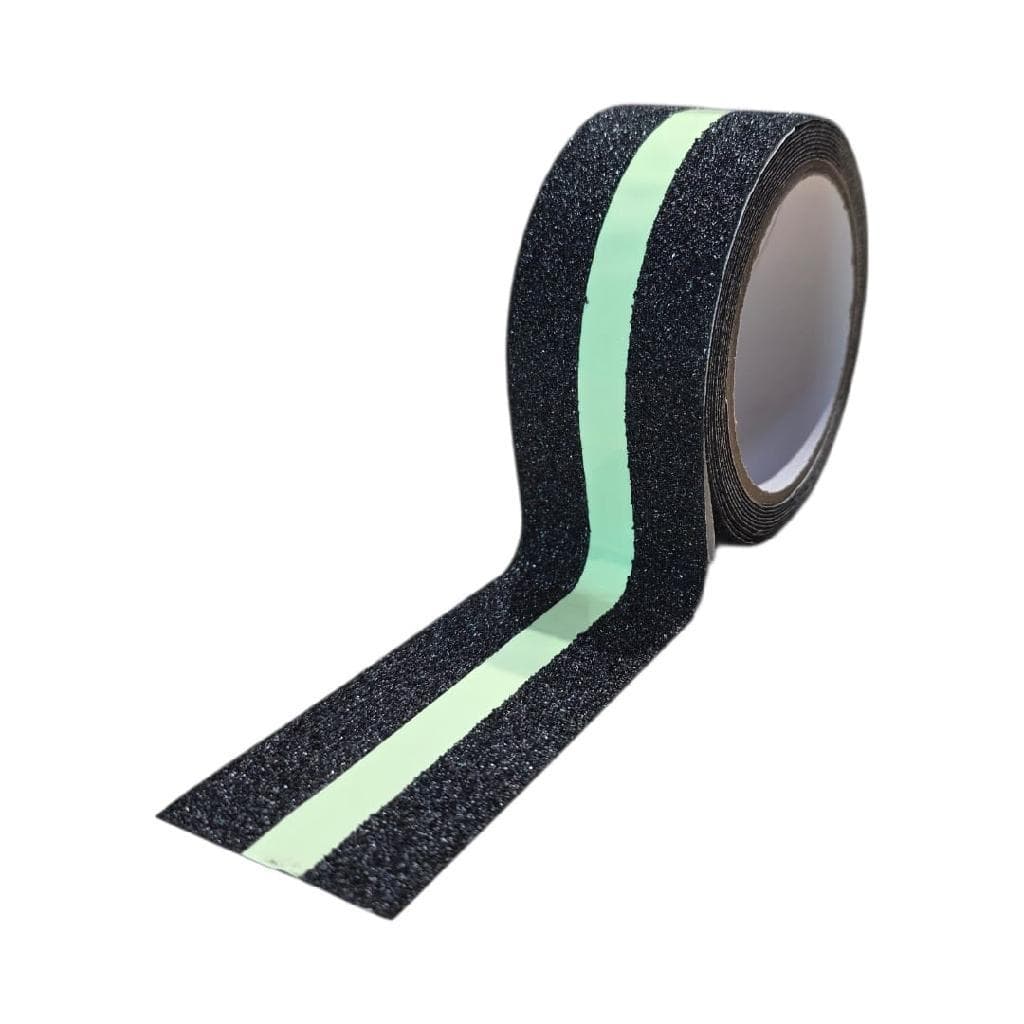 Fita Antiderrapante Preta com Faixa Fosforescente 50mmX3m ATM TAPE