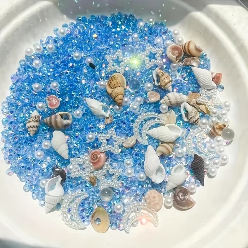 Decorações De Formas De Concha De Enchimento Com Tema Marinho Para Fazer Joias , Artesanato , Decoração De Casa