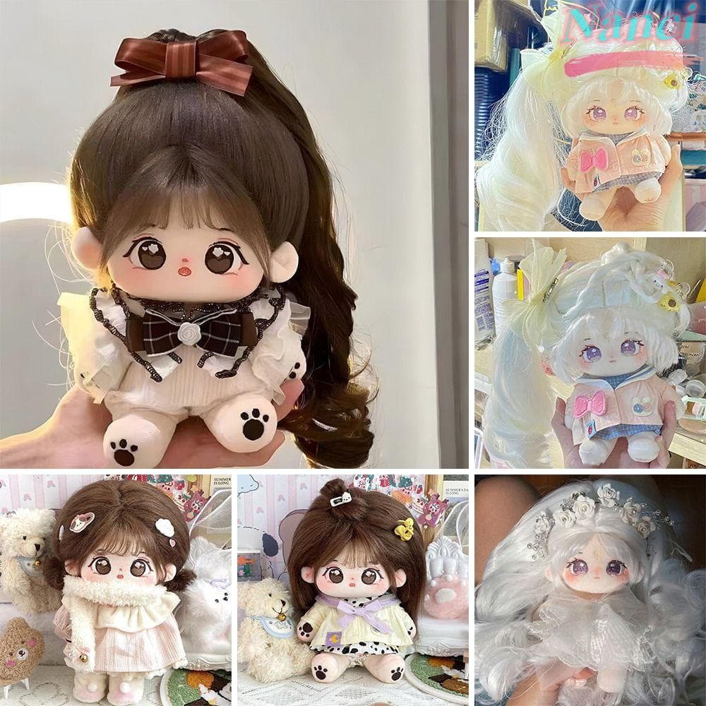 Boneca de pano NANCI de 20cm, com esqueleto, vem com roupas de bebê, boneca de algodão, brinquedo de pelúcia de olhos gr