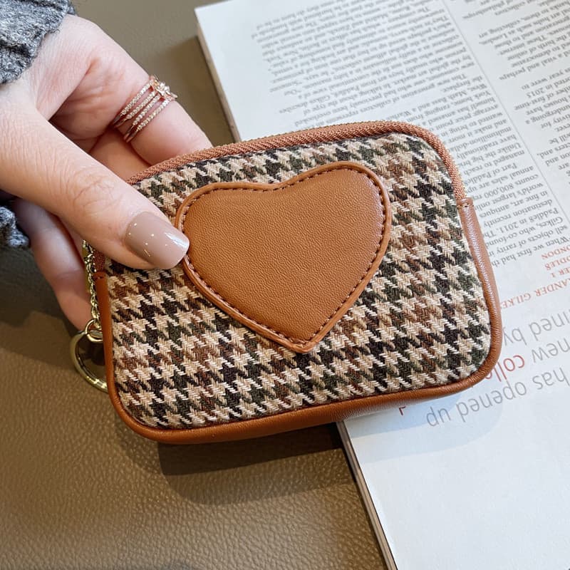 2026 novo estilo de venda quente requintado High-End lona pequena carteira moeda bolsa feminina Mini saco de moedas pequ