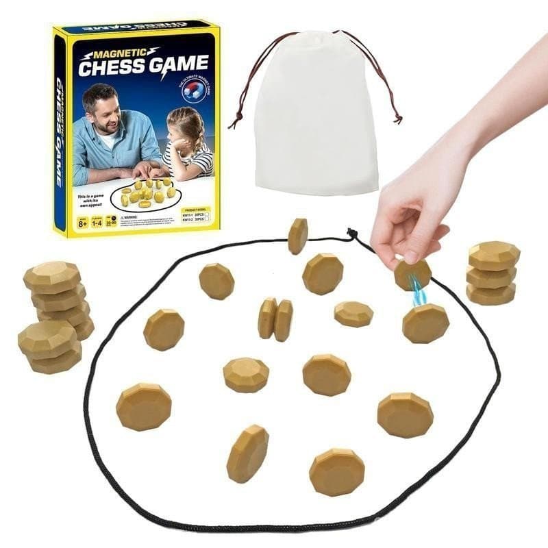 Magnetic Chess Game,  The Game of Magnetic Attraction, Strategy Games for Kids and Adults LA6P