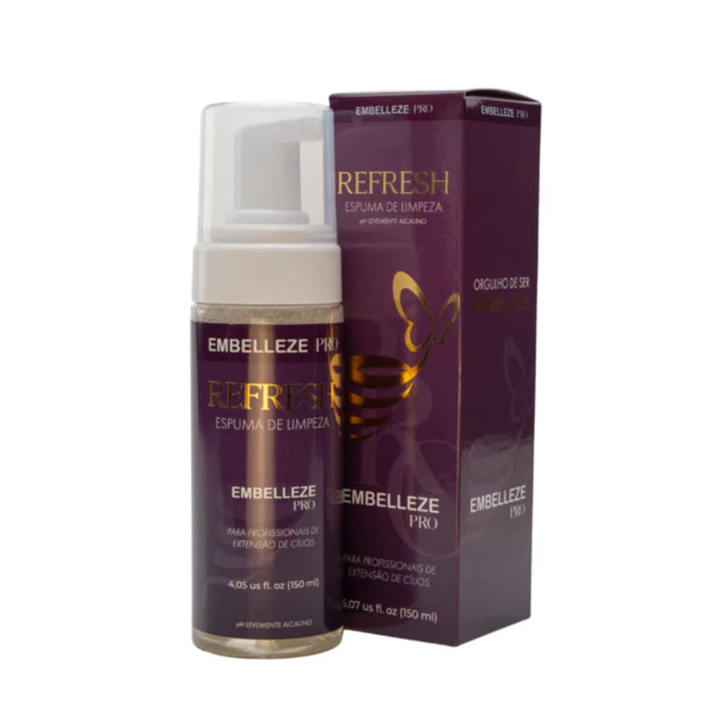 Espuma de Limpeza Refresh Extensão de Cílios Embelleze Pro 150ml